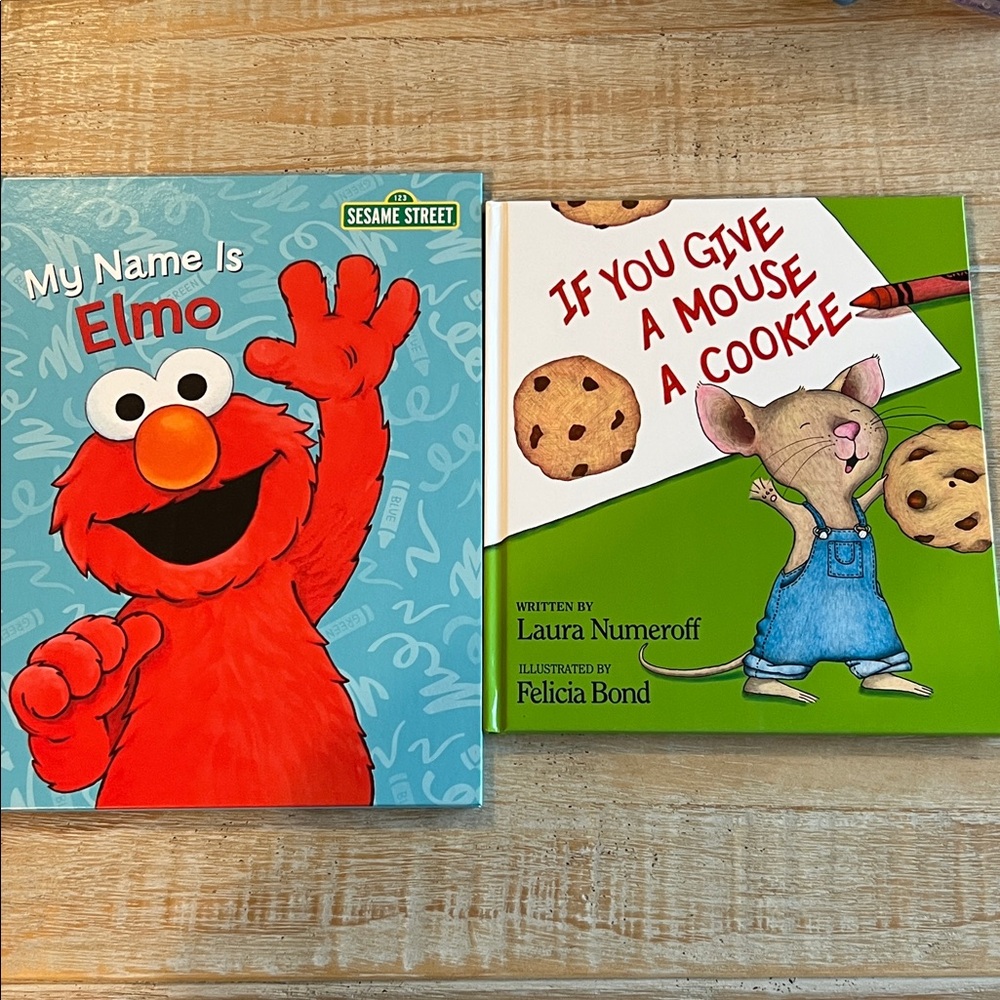 Sesame Street Elmo and If You Give a Mouse a Cookie Books